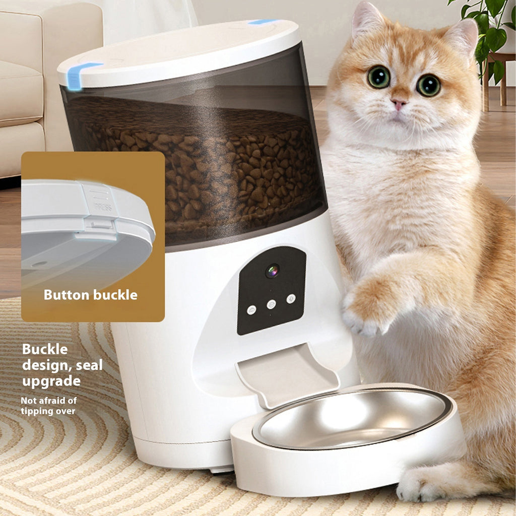 HD Smart Pet Feeder – Camera, Two‑Way Audio & Remote Feeding for Dogs & Cats