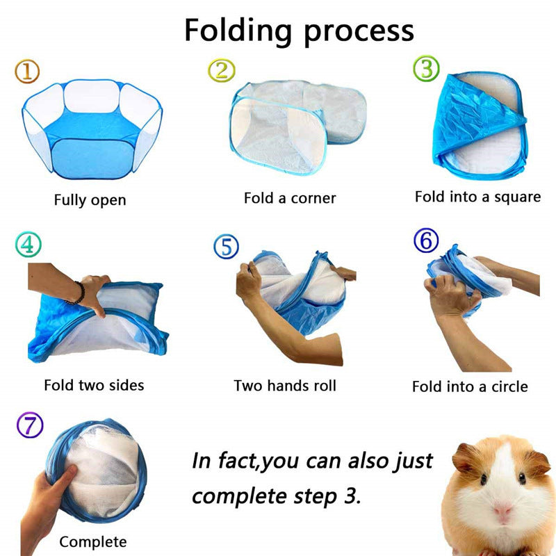 Portable Pet Playpen Tent – Safe Indoor & Outdoor Fun for Small Animals!