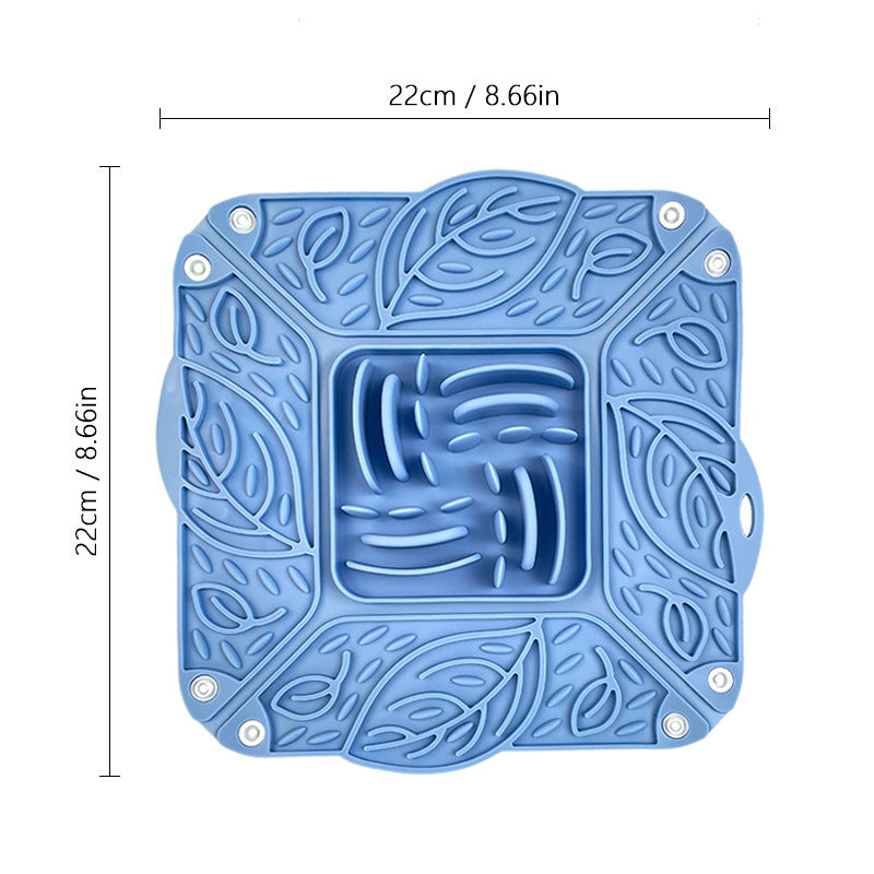Foldable Silicone Pet Feeding Mat – Slow‑Feed, Portable & Easy‑Clean Mat for Dogs & Cats