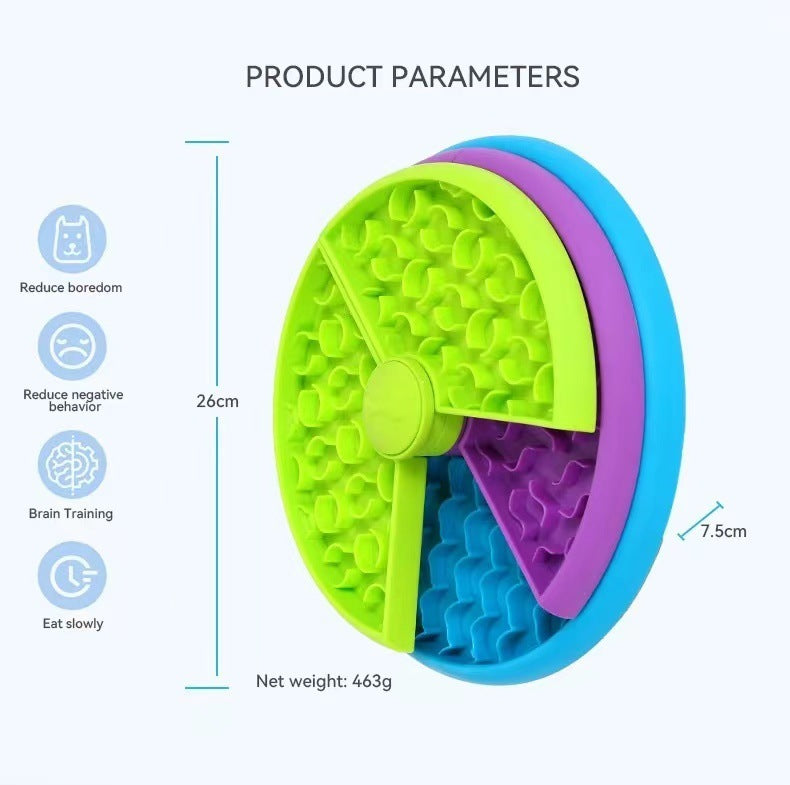 Rotating Puzzle Feeder Bowl – Slow, Safe & Fun Mealtimes for Pets!