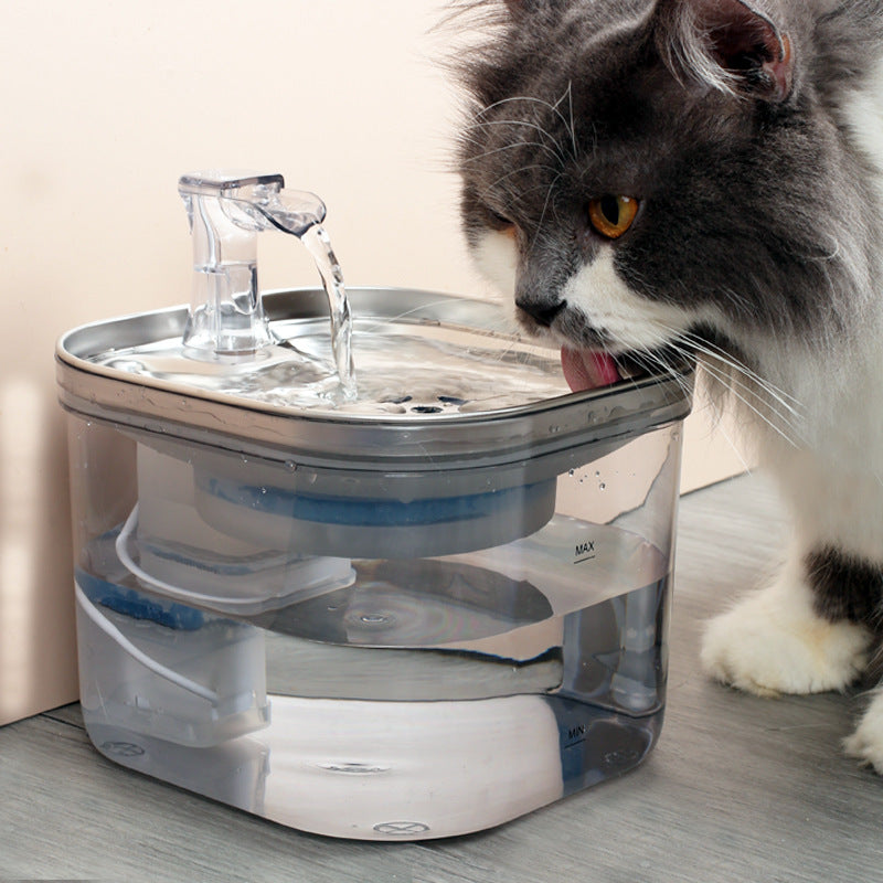 Smart Pet Water Fountain – Stainless Steel, Automatic Fresh Flow & Ultra‑Quiet Hydration for Dogs & Cats