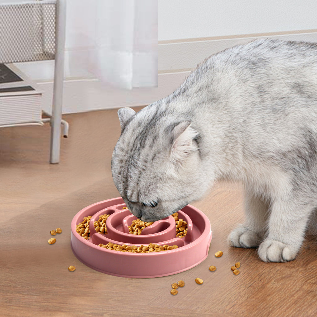 Ergonomic Slow Feeder Bowl – Safe, Comfy Mealtimes for Dogs & Cats!
