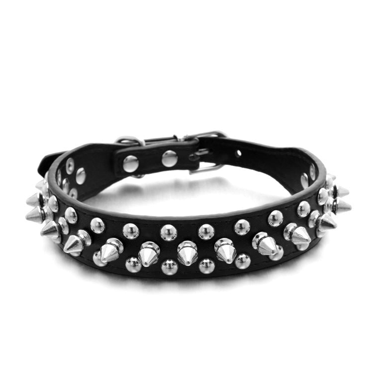 Adjustable Rivet Pet Collar for Dogs and Cats – Durable & Stylish Everyday Wear
