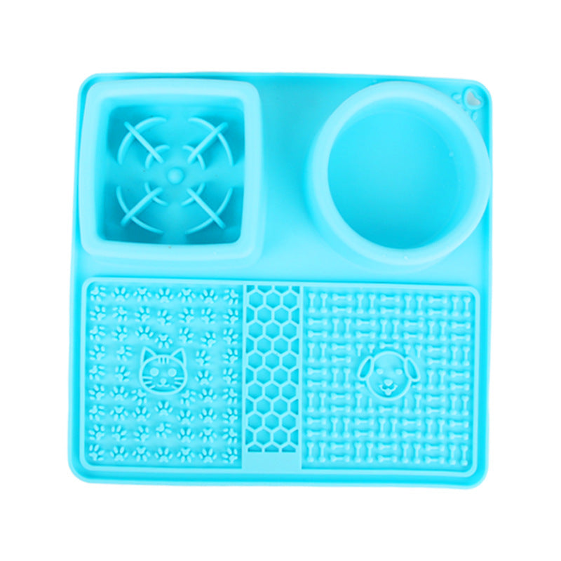 Multifunctional Pet Licking Mat & Slow Bowl – Slow‑Feed, Anxiety‑Relief & Non‑Slip Feeding Set for Dogs & Cats