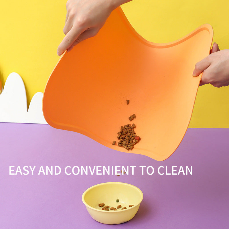 Waterproof Pet Feeding Mat for Dogs and Cats – Non-Slip, Raised-Edge & Easy-to-Clean