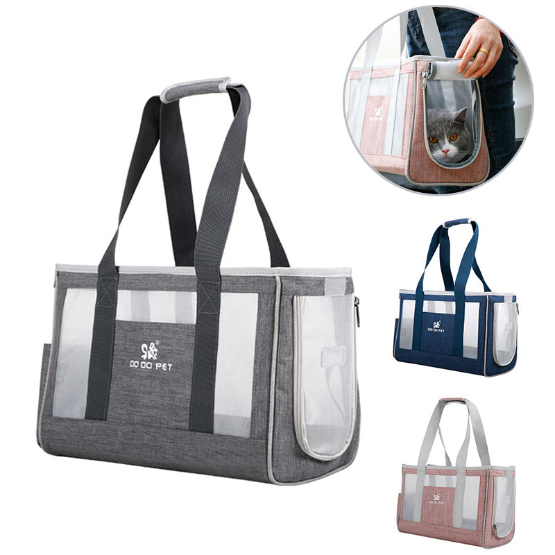 Stylish Pet Carrier Backpack – Breathe Easy Travel for Cats & Small Dogs!