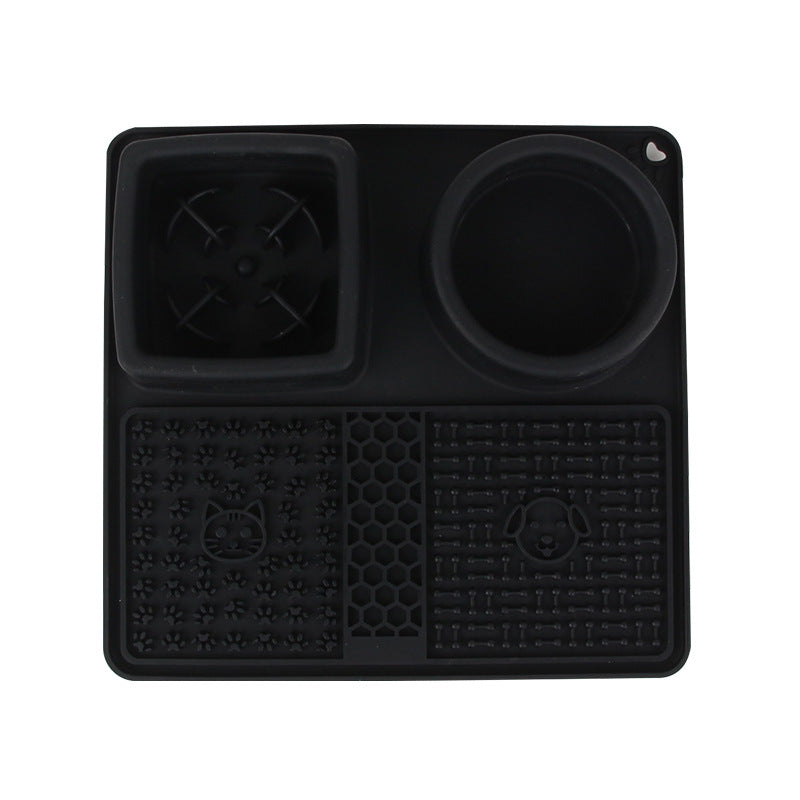 Multifunctional Pet Licking Mat & Slow Bowl – Slow‑Feed, Anxiety‑Relief & Non‑Slip Feeding Set for Dogs & Cats