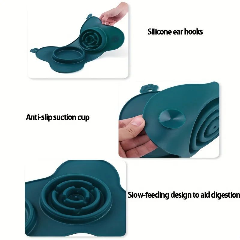 Silicone Pet Licking Pad – Slow‑Feed, Anxiety‑Relief & Non‑Slip Lick Mat for Dogs & Cats