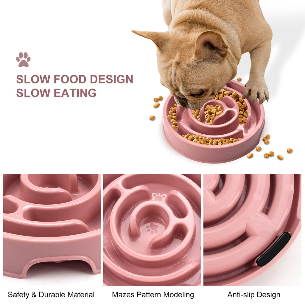 Ergonomic Slow Feeder Bowl – Safe, Comfy Mealtimes for Dogs & Cats!