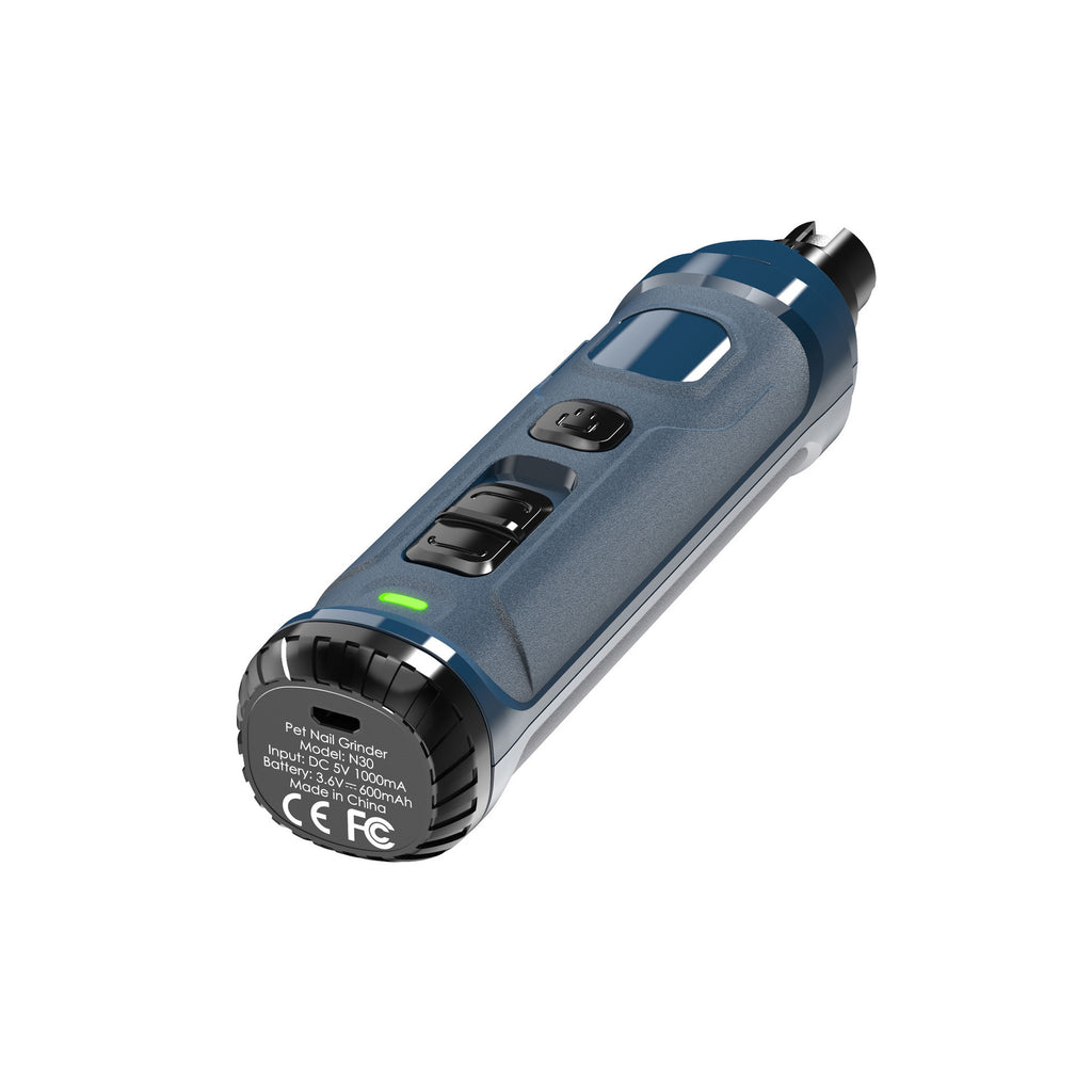 Quiet Pet Nail Grinder with LED Light & USB Charging – Gentle, Low‑Noise Nail Trimmer for Dogs & Cats