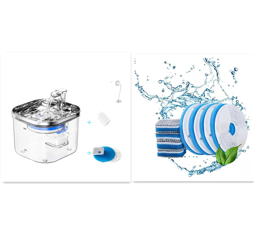 Smart Pet Water Fountain – Stainless Steel, Automatic Fresh Flow & Ultra‑Quiet Hydration for Dogs & Cats