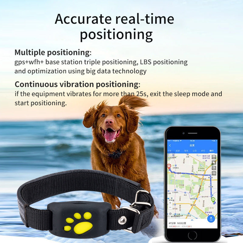 Smart GPS Pet Tracker – Waterproof, Real‑Time Tracking & Safe‑Zone Alerts for Dogs & Cats