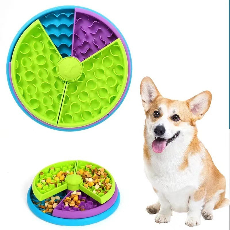 Rotating Puzzle Feeder Bowl – Slow, Safe & Fun Mealtimes for Pets!