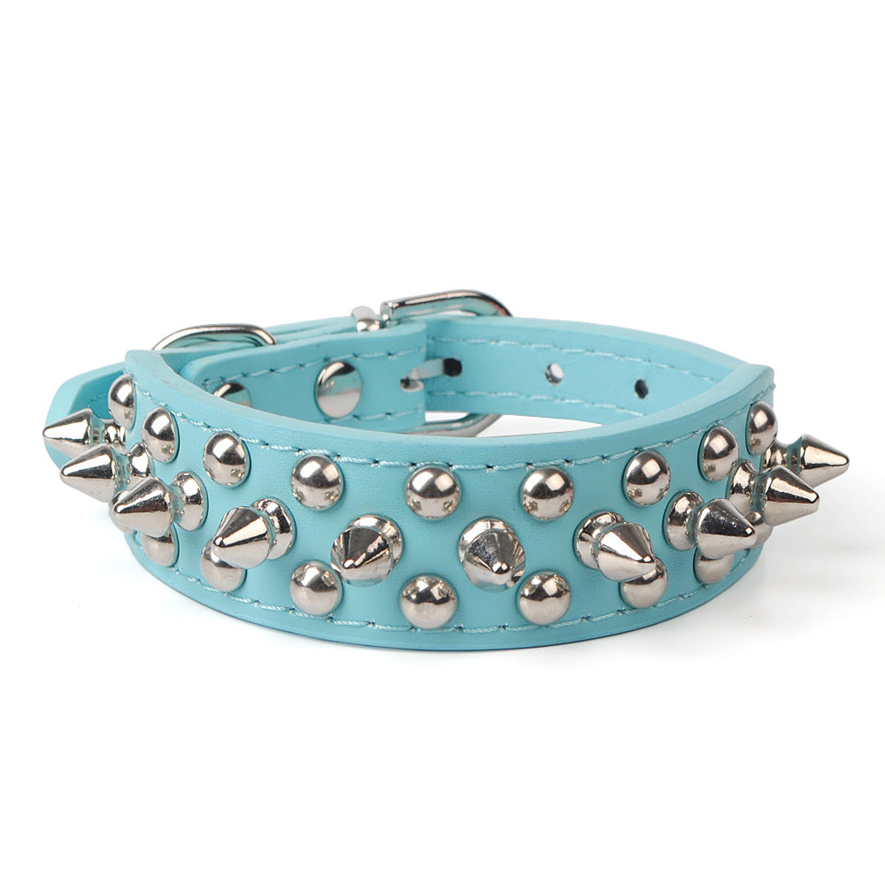 Adjustable Rivet Pet Collar for Dogs and Cats – Durable & Stylish Everyday Wear