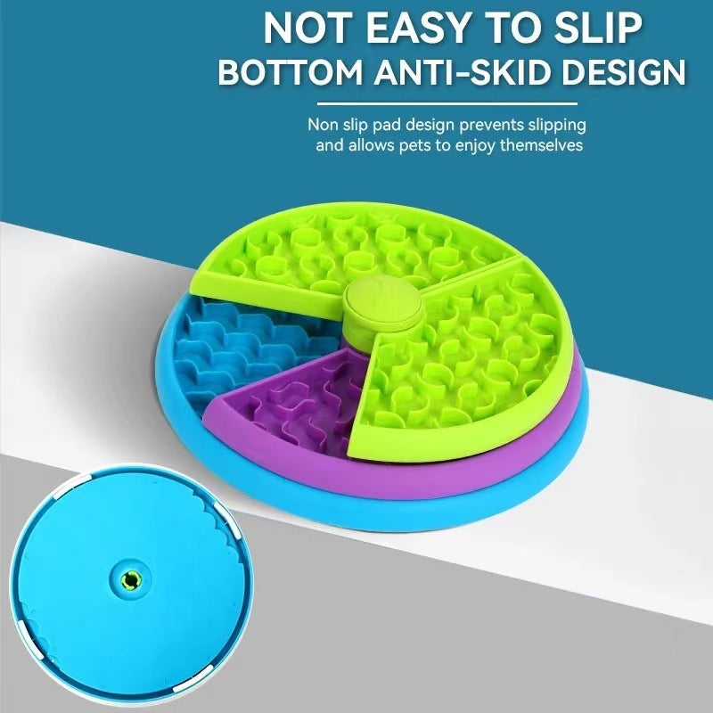 Rotating Puzzle Feeder Bowl – Slow, Safe & Fun Mealtimes for Pets!