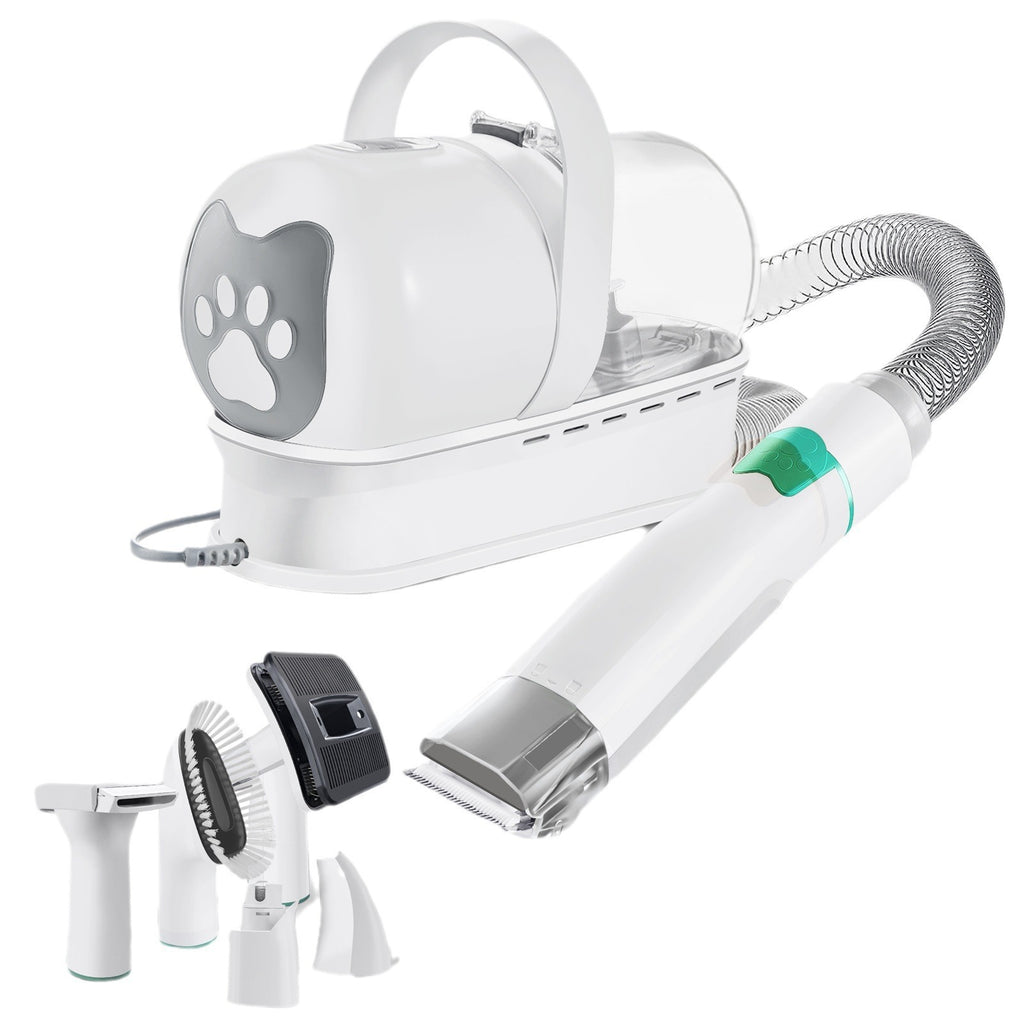 7-in-1 Pet Grooming Vacuum Kit – Trim, De-Shed & Clean Without the Mess!