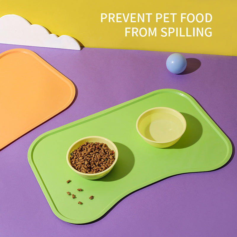 Waterproof Pet Feeding Mat for Dogs and Cats – Non-Slip, Raised-Edge & Easy-to-Clean