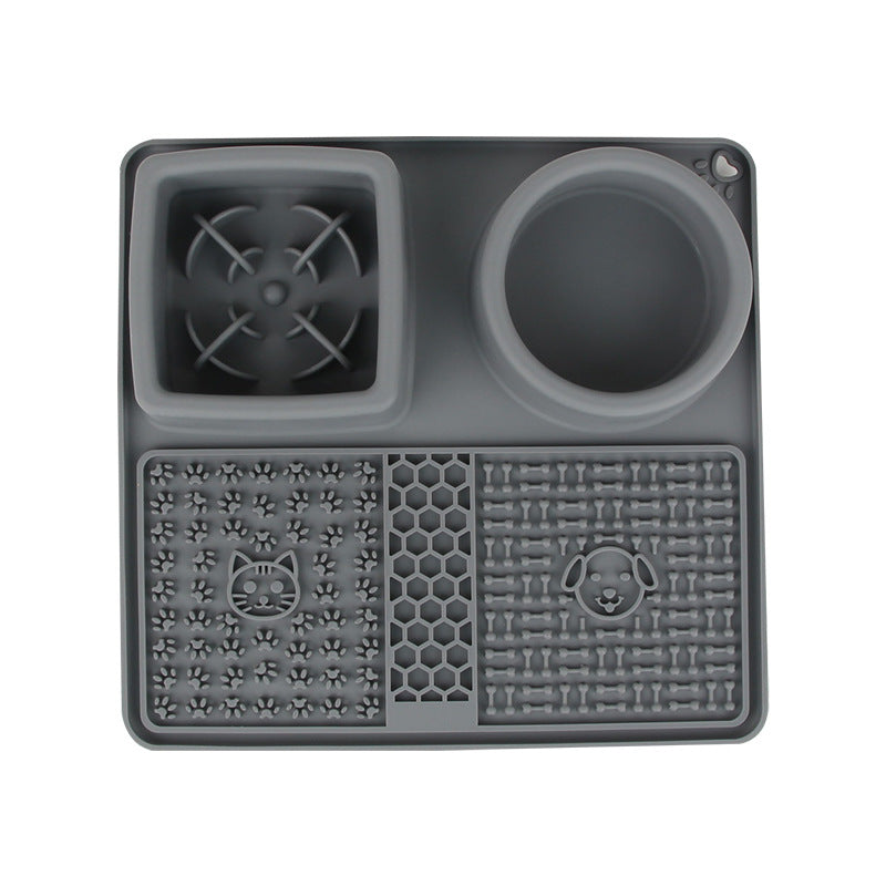 Multifunctional Pet Licking Mat & Slow Bowl – Slow‑Feed, Anxiety‑Relief & Non‑Slip Feeding Set for Dogs & Cats