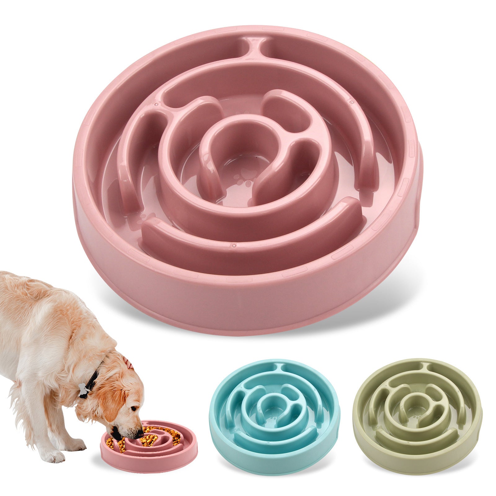 Ergonomic Slow Feeder Bowl – Safe, Comfy Mealtimes for Dogs & Cats!