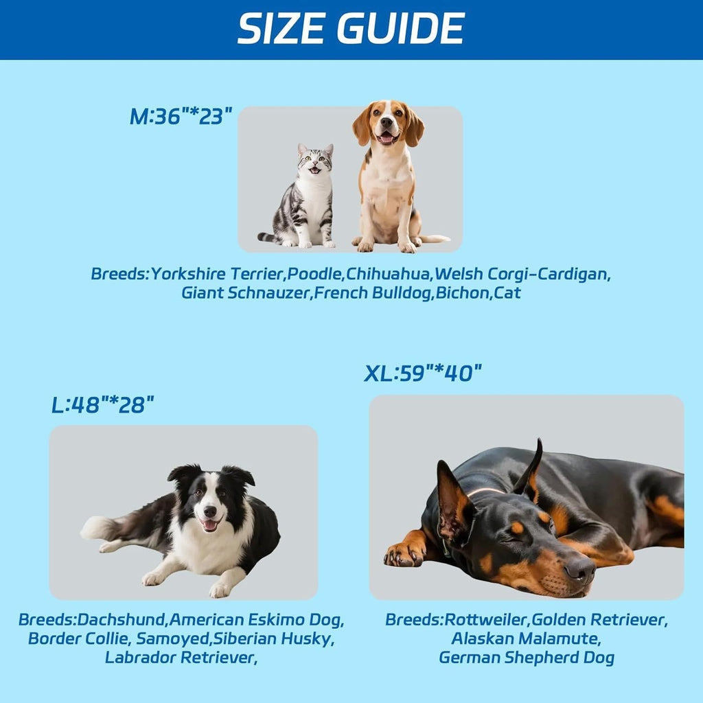 Portable Pet Cooling Blanket – Lightweight, Breathable & Heat‑Relief Mat for Dogs & Cats