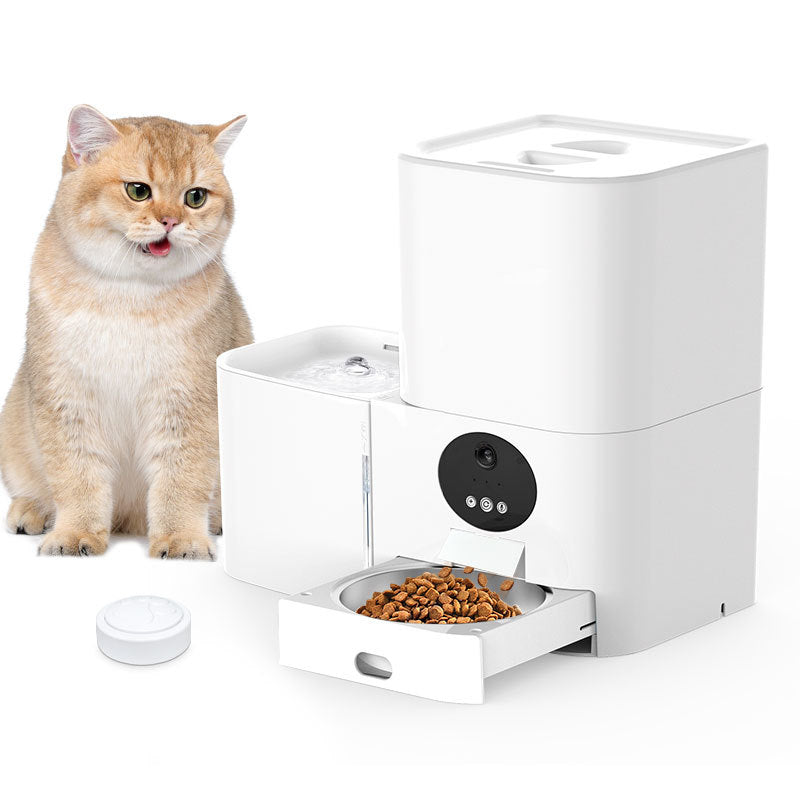 Smart WiFi Pet Feeder – Automatic Food & Water Dispenser with App Control for Dogs & Cats