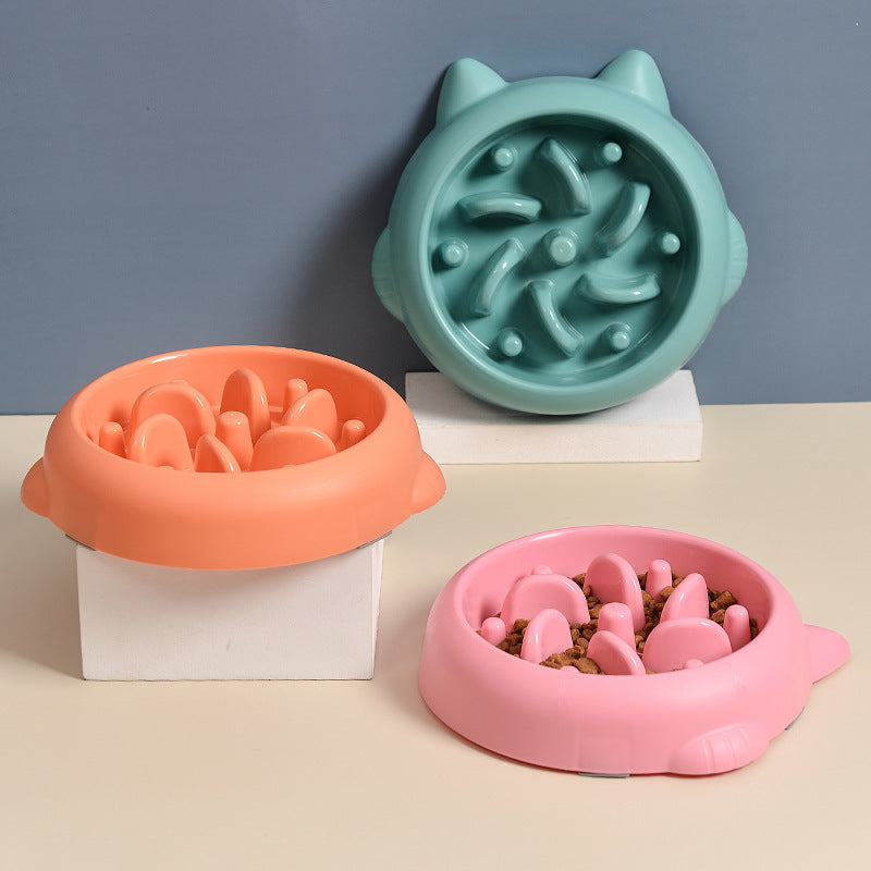 Anti-Choke Slow Feeder Bowl – Healthier Mealtimes for Dogs & Cats!