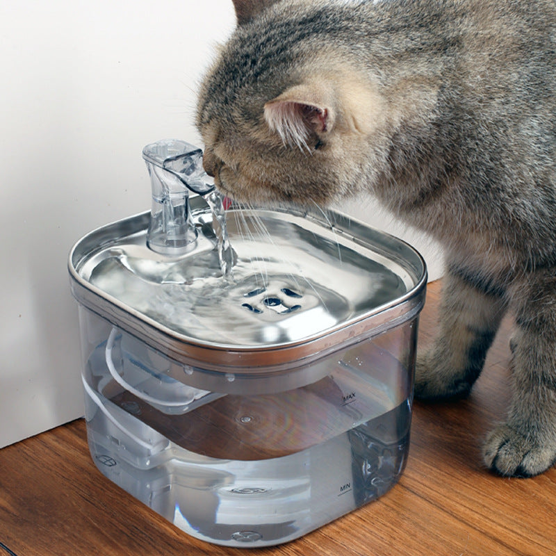 Smart Pet Water Fountain – Stainless Steel, Automatic Fresh Flow & Ultra‑Quiet Hydration for Dogs & Cats