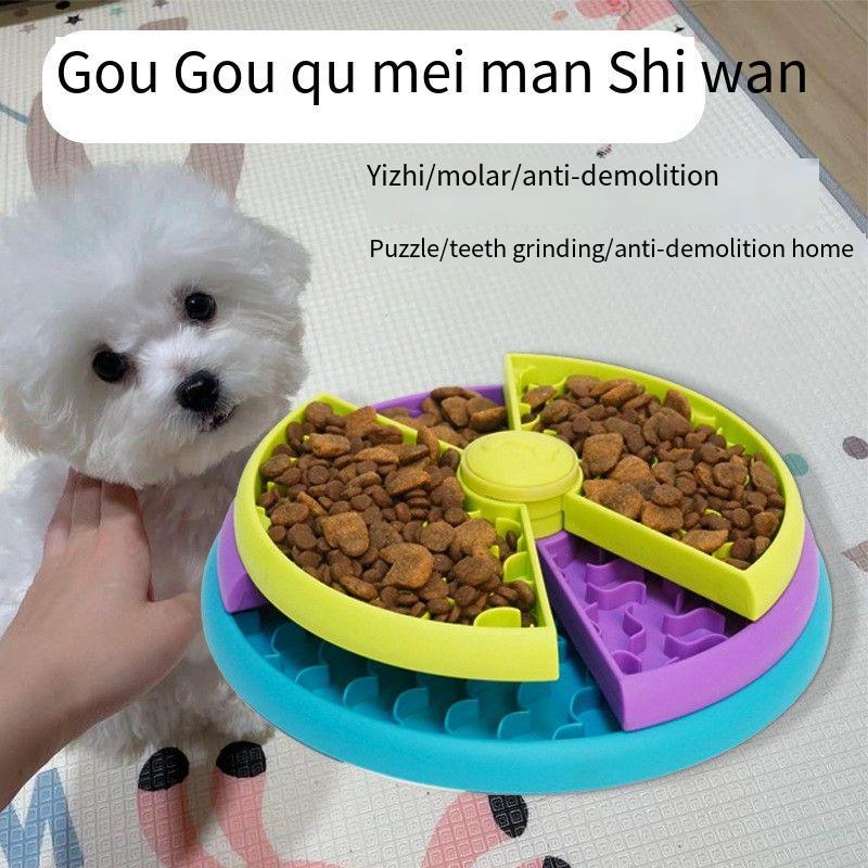 Rotating Puzzle Feeder Bowl – Slow, Safe & Fun Mealtimes for Pets!