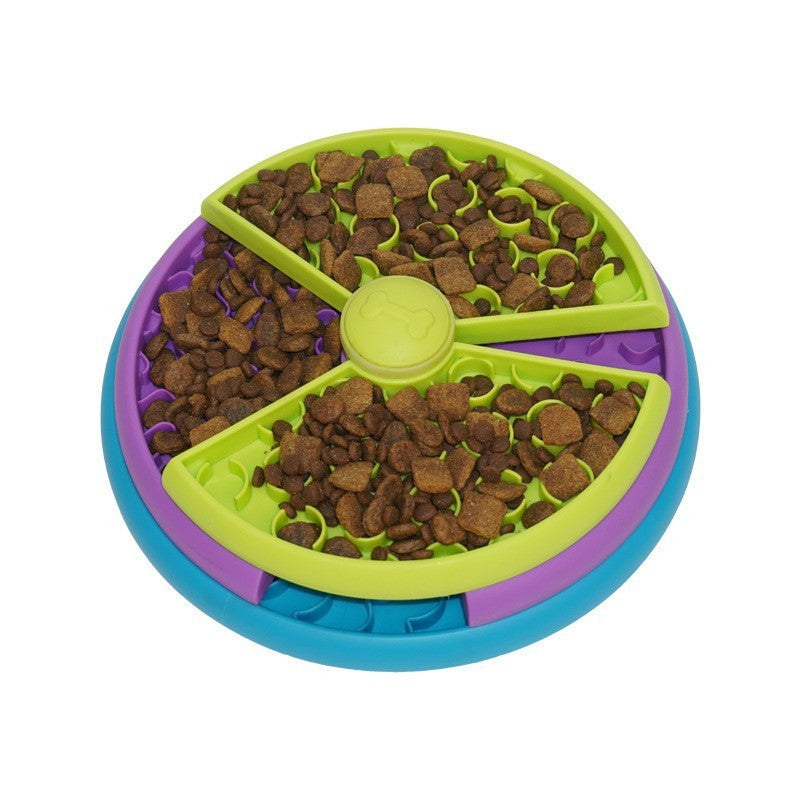 Rotating Puzzle Feeder Bowl – Slow, Safe & Fun Mealtimes for Pets!