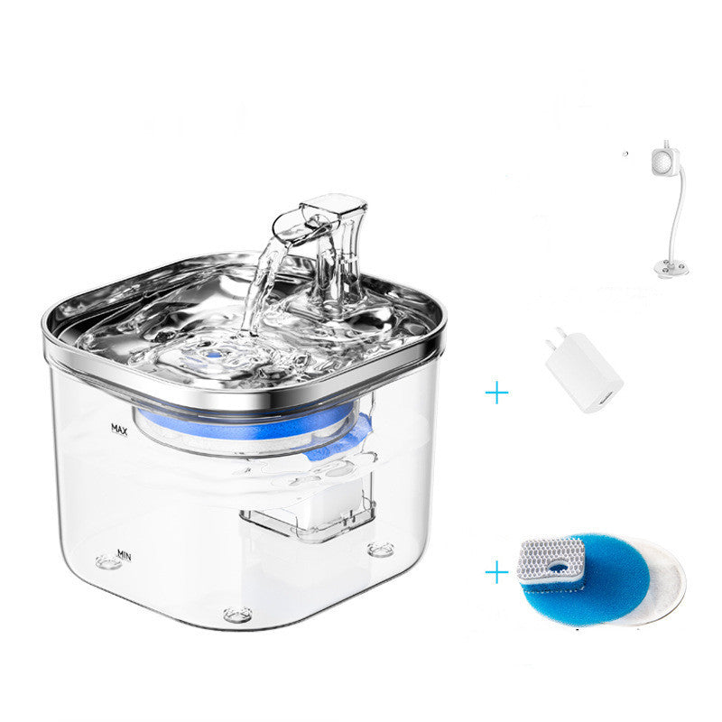 Smart Pet Water Fountain – Stainless Steel, Automatic Fresh Flow & Ultra‑Quiet Hydration for Dogs & Cats